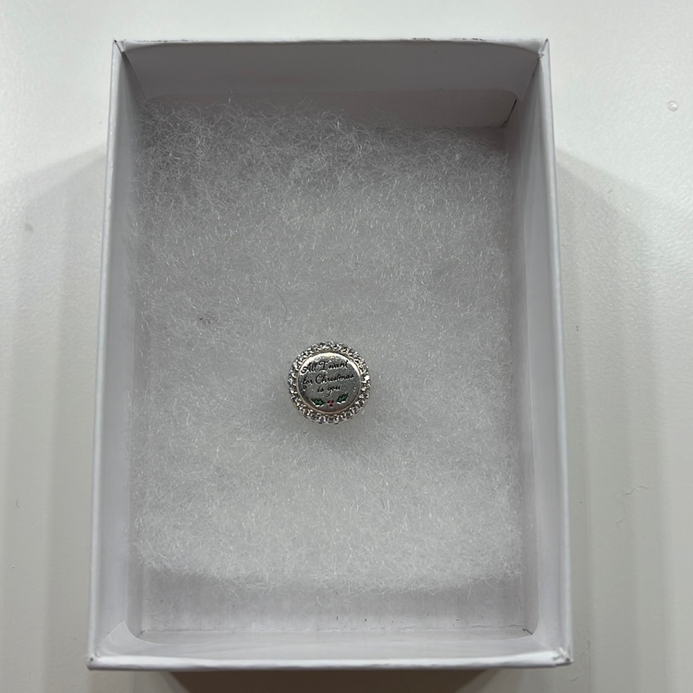 Pandora Charm - All I Want For Christmas Is You
